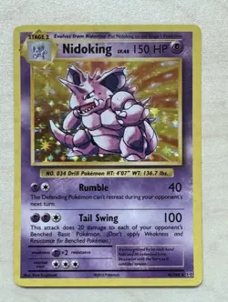 Pokemon TCG Nidoking 45/108 XY Evolutions HOLO Deck Exclusive NM - Image 1