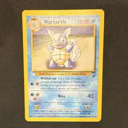 Wizards of the Coast Pokemon TCG Base Set 2 Wartortle 63/130 Uncommon 60 HP - Image 1