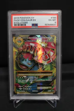 2016 Pokemon XY Evolutions M Venusaur EX #100 FA PSA 6 MINT - Image 1