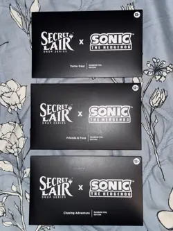 MTG Sonic The Hedgehog Secret Lair FOIL SET **IN HAND** - Image 1
