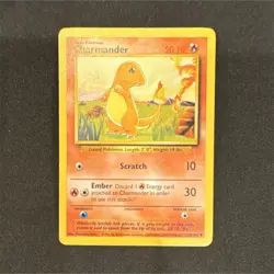 Wizards of the Coast Pokemon TCG Base Set Charmander 46/102 Regular Common 50 HP - Image 1