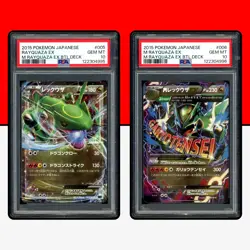 Pokemon PSA 10 SET M Rayquaza EX 005/018 006/018 Mega Battle Deck XYD Japanese - Image 1