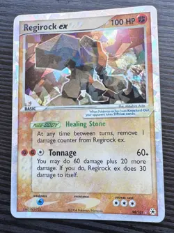Pokemon TCG Regirock ex Holo #98/101 Hidden Legends Series 2004 - Image 1