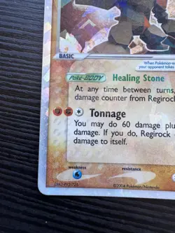 Pokemon TCG Regirock ex Holo #98/101 Hidden Legends Series 2004 - Image 4