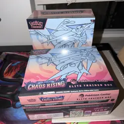 2 x Pokemon Center Chaos Rising Elite Trainer Box ETB Factory Sealed - Image 2