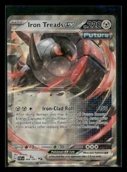 Iron Treads ex 066/091 Double Rare Paldean Fates Pokemon Holo Near Mint - Image 1