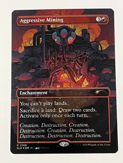 MTG | Aggressive Mining [Secret Lair] 🪐Galaxy FOIL✨ - Image 2