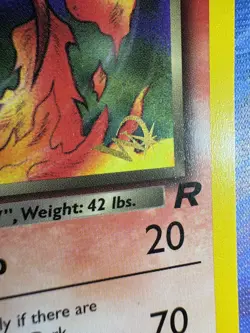 Dark Charmeleon Gold W Stamp Promo 32/82 Pokemon Card Kraft promo LP - Image 2