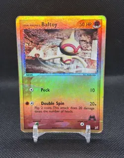 Team Magma's Baltoy 60/95 Reverse Holo Pokemon Card 2004 EX Team Magma Aqua - Image 1