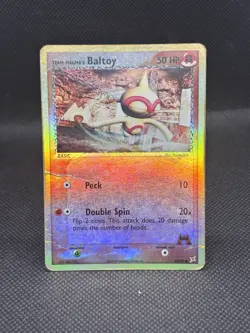 Team Magma's Baltoy 60/95 Reverse Holo Pokemon Card 2004 EX Team Magma Aqua - Image 2