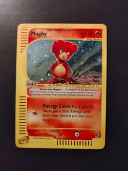 Pokemon Card - Magby Holo Rare 17/165 Expedition ENG no Shining no Crystal - Image 3