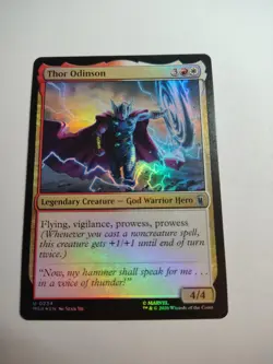 Thor Odinson 234 UC Marvel Super Heroes Magic: The Gathering Foil Near Mint - Image 1