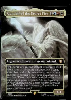Gandalf of the Secret Fire (Borderless) 507 The Lord of the Rings:Foil LP - Image 1
