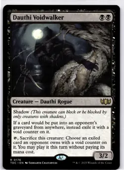 MTG Dauthi Voidwalker NON-FOIL NM 176 Commander: Tarkir: Dragonstorm - Image 1