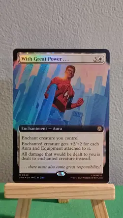 With Great Power... Marvel's Spider-Man MTG Extended Art Foil Rare #0248 - Image 1