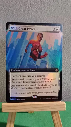 With Great Power... Marvel's Spider-Man MTG Extended Art Foil Rare #0248 - Image 2