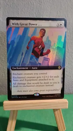 With Great Power... Marvel's Spider-Man MTG Extended Art Foil Rare #0248 - Image 3