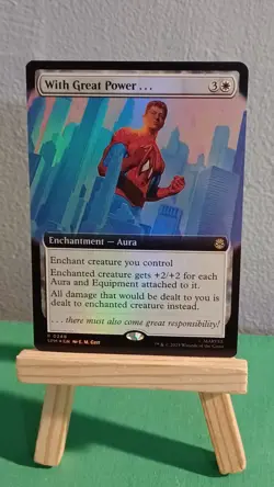 With Great Power... Marvel's Spider-Man MTG Extended Art Foil Rare #0248 - Image 4