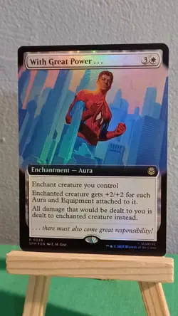 With Great Power... Marvel's Spider-Man MTG Extended Art Foil Rare #0248 - Image 5