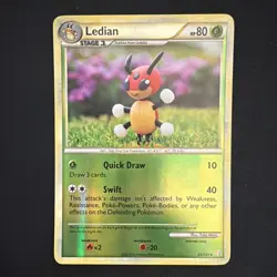 Pokemon LEDIAN 25/123 Reverse Holo (2010 HeartGold SoulSilver) LP/Light Play - Image 1