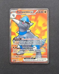 Pokemon Rampardos ex Ultra Rare Me05: Pich Black 100/084 - Image 1