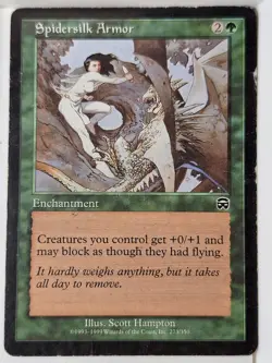 Spidersilk Armor - Mercadian Masques - Magic the Gathering MTG Nice! - Image 1