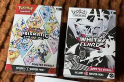 2x Pokemon TCG- Prismatic Evolutions -White Flare - Booster Bundle - Sealed - Image 1