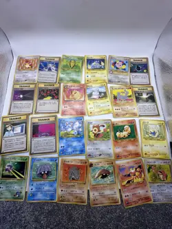 Pokemon TCG Japanese Gym 1999 Mixed Lot 24 Cards Trainers Psyduck Marill - Image 1