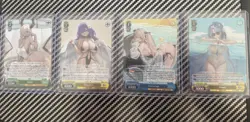 Weiss Schwarz English Azur Lane SR Lot x4 Owari Mogador Anchorage Alsace NM - Image 1