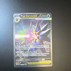 Pokemon TCG Mega Starmie EX Holo Pokemon Card Stock Standard Size EX - Image 1