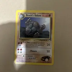 Pokemon TCG Brock's Golem Gym Heroes 20/132 Vintage Card - Image 1
