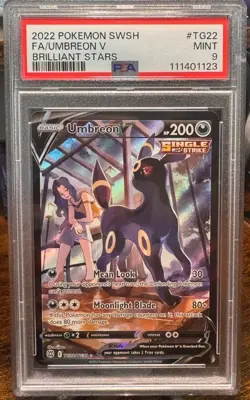 PSA 9 Umbreon V TG22/TG30 Brilliant Stars Pokemon Card - Image 1