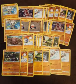 Pokemon Cards Lot of 32 Chilling Reign Rock Types - Image 1