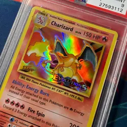PSA 9 Charizard STAFF Evolutions Pre-Release 11/108 Graded Pokemon Card - Image 3