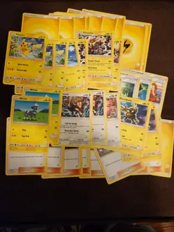 Pokemon Card Lot of 52 Battle Academy Pikachu Deck - Image 1
