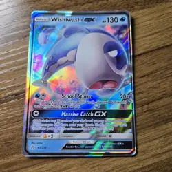WISHIWASHI GX 63/236 Cosmic Eclipse Ultra Rare Holo Pokemon TCG Card NM - Image 1