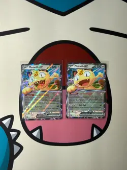 Meowth ex 062/088 Pokemon Perfect Order POR Holo Lot of 2 Cards NM - Image 1