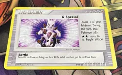 X Special 8/8 - 2007 Trading Figure Game Card - Groundbreakers - Mewtwo - MP - Image 2