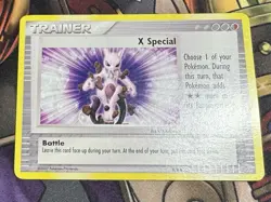 X Special 8/8 - 2007 Trading Figure Game Card - Groundbreakers - Mewtwo - MP - Image 3