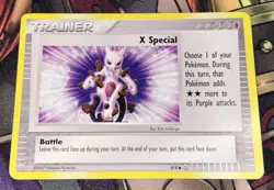 X Special 8/8 - 2007 Trading Figure Game Card - Groundbreakers - Mewtwo - MP - Image 5