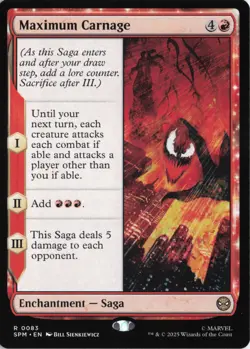 Maximum Carnage #0083 Rare - Marvel's Spider-Man SPM MTG PACK FRESH - Image 1