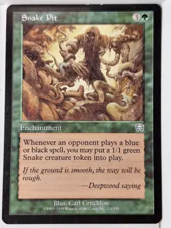 Snake Pit - Mercadian Masques - Magic the Gathering MTG Nice! - Image 1