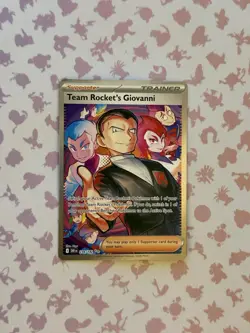 Pokemon TCG Team Rockets Giovanni Destined Rivals Card 238/182 Sir - Image 1