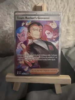 Pokemon card TCG Destined Rivals Team Rockets Giovanni Card 238/182 - Image 1