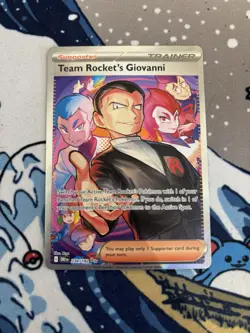 Pokemon TCG Destined Rivals Team Rockets Giovanni Card 238/182 - Image 1