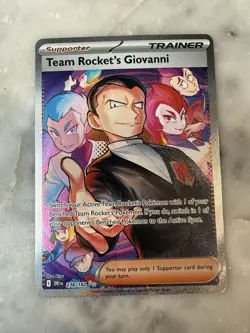 Pokemon TCG Destined Rivals Team Rockets Giovanni Card 238/182 - Image 1