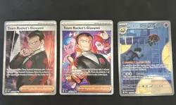 Pokemon TCG Team Rockets Giovanni Destined Rivals Card 238/182 Sir 3 Card Bundle - Image 1