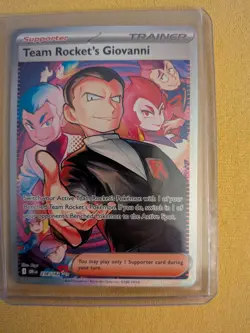 Pokemon TCG Destined Rivals Team Rockets Giovanni Card 238/182 - Image 1
