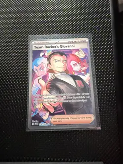Pokemon TCG Destined Rivals Team Rockets Giovanni Card 238/182 - Image 1