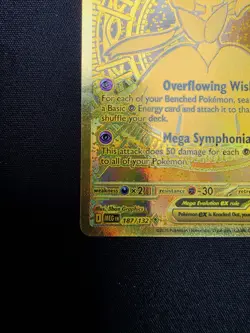 Mega Gardevoir EX 187/132 Mega Evolutions Pokemon English TCG Gold Card - Image 3